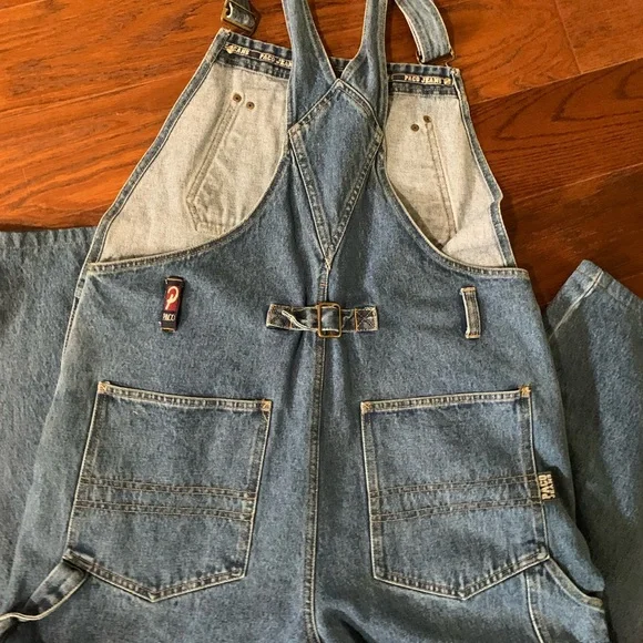 Men's Blue Denim Jeans overalls - Picture 2 of 6